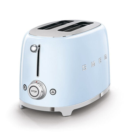 SMEG TSF01PBUK 50s Retro Style 2 Slice Toaster Pastel Blue