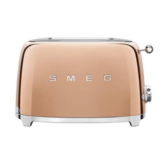 SMEG TSF01RGUK 50s Retro Style 2 Slice Toaster Rose Gold